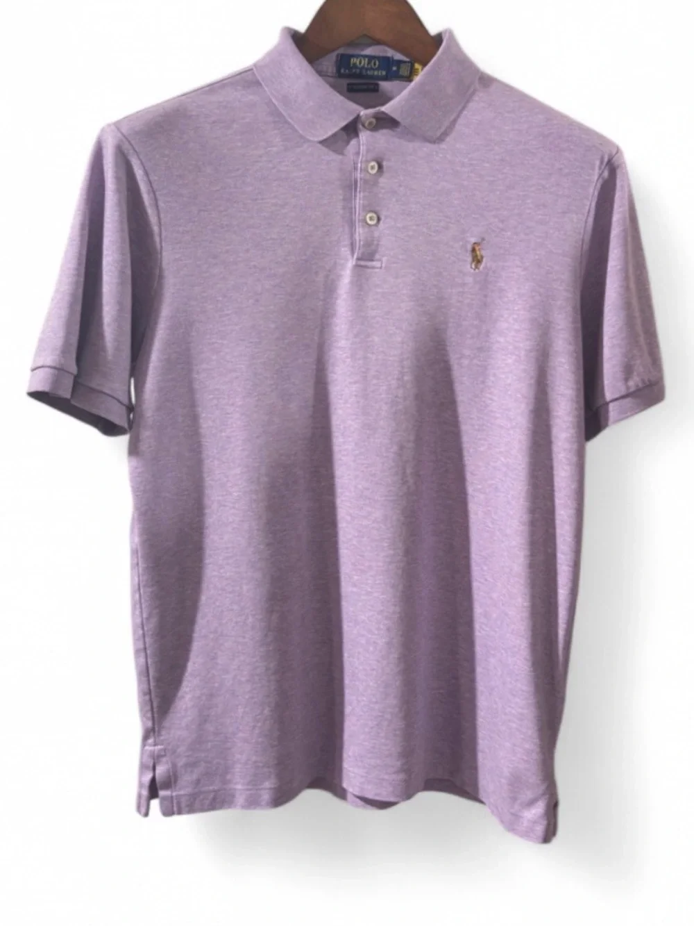Polo Ralph Lauren Lavender Short-Sleeve Classic Fit Shirt Size Men’s Medium